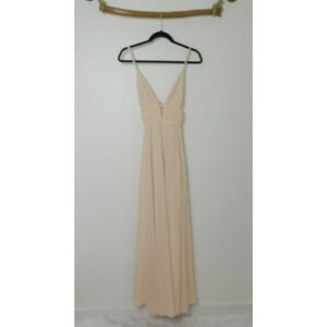 Lulu's Dress‎ Love and Dreams Pale Blush Sleeveless  Empire Waist Maxi Medium